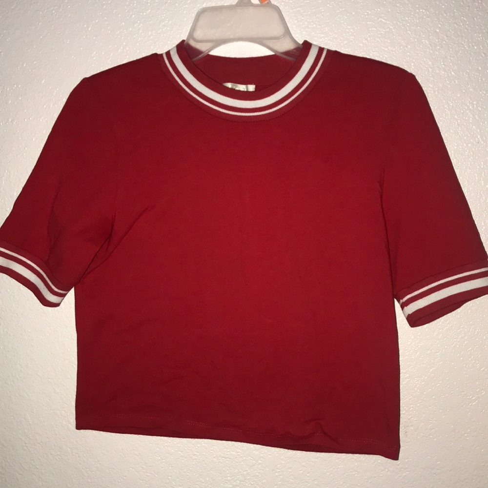 Red blouse
